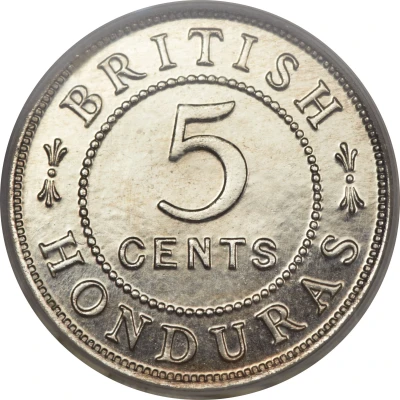 5 Cents - George V back