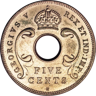 5 Cents - George V front