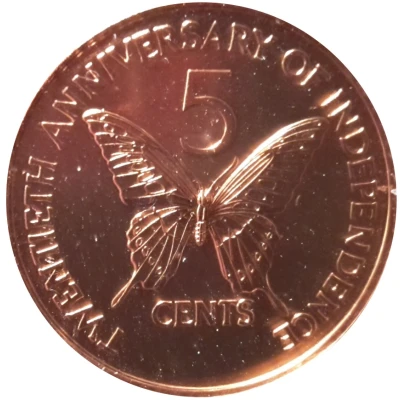 5 Cents Independence back