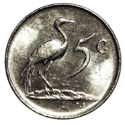 5 Cents Jacobus J. Fouché back