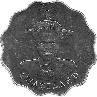 5 Cents - Mswati III 1st portrait front