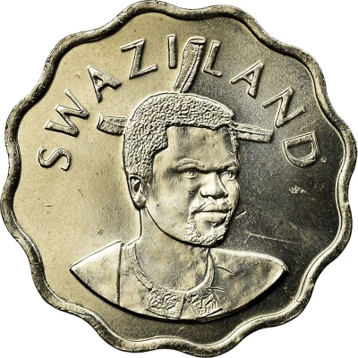 5 Cents - Mswati III 2nd portrait front