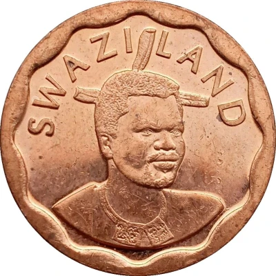 5 Cents - Mswati III 2nd portrait front