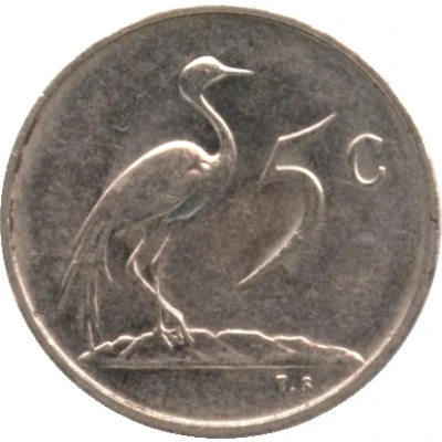 5 Cents Nicolaas J. Diederichs back