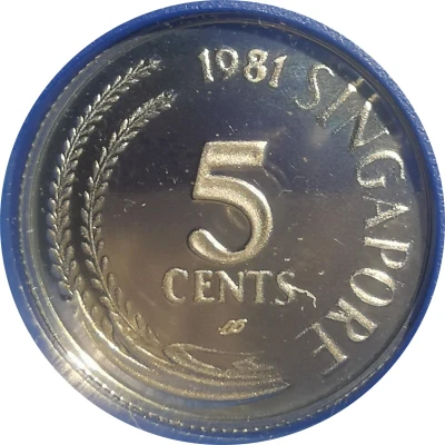 5 Cents Silver Proof Issue front