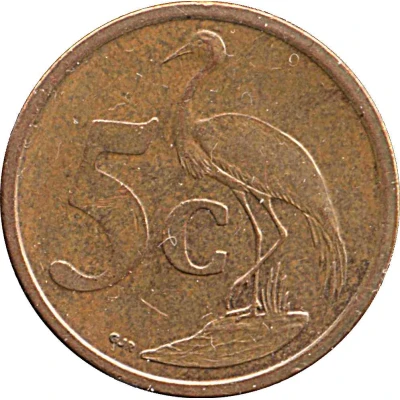 5 Cents Suid-Afrika back