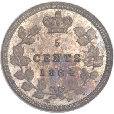 5 Cents - Victoria Pattern back