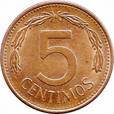 5 Céntimos "Puya" back