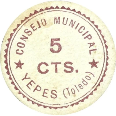 5 Céntimos (Yepes) ND front