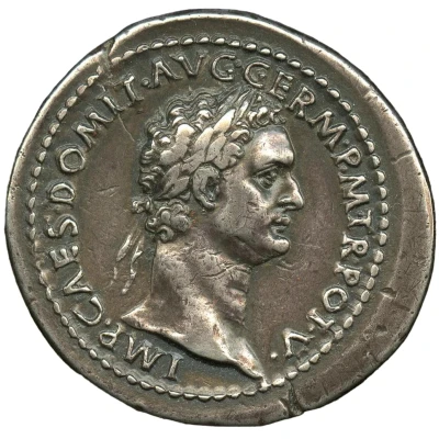 5 Deniers - Domitian IMP VIIII COS XI CENS POT P P; Germania front