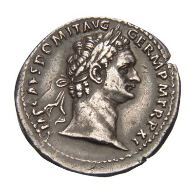 5 Deniers - Domitian IMP XXI COS XVI CENS P P P; Minerva front