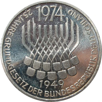 5 Deutsche Mark 25 Jahre Grundgesetz back