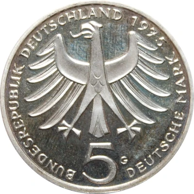 5 Deutsche Mark Albert Schweitzer front