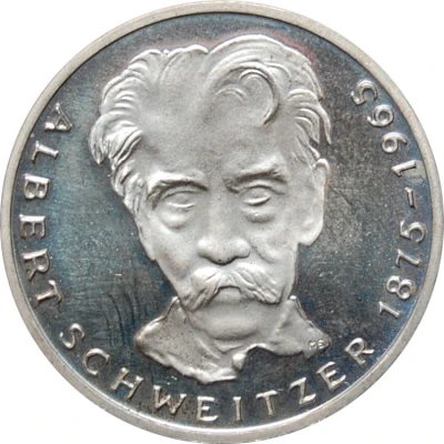 5 Deutsche Mark Albert Schweitzer back