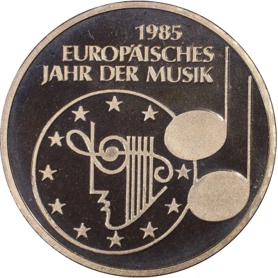 5 Deutsche Mark European Year of Music back