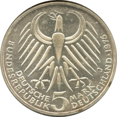 5 Deutsche Mark Friedrich Ebert front