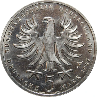 5 Deutsche Mark Friedrich der Große front