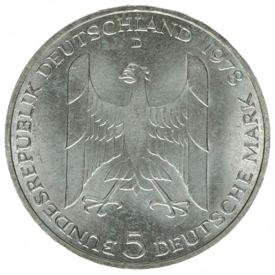 5 Deutsche Mark Gustav Stresemann front