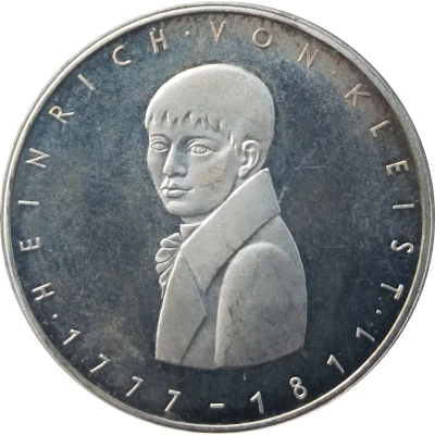 5 Deutsche Mark Heinrich von Kleist back