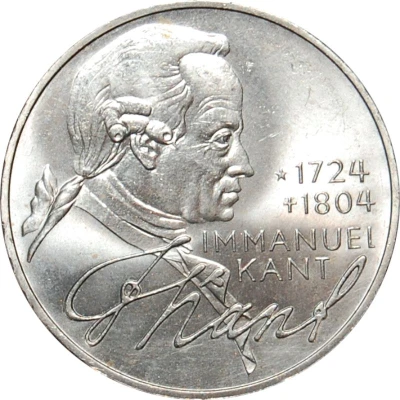 5 Deutsche Mark Immanuel Kant back