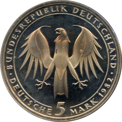 5 Deutsche Mark Johann Wolfgang von Goethe front