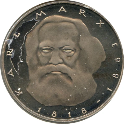 5 Deutsche Mark Karl Marx back