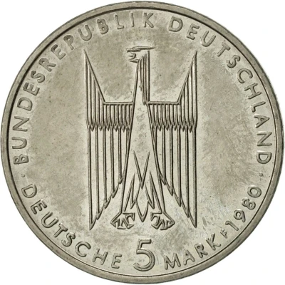 5 Deutsche Mark Kölner Dom front