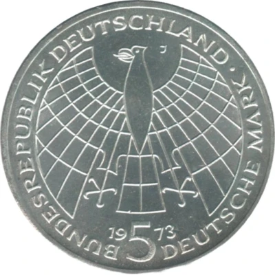 5 Deutsche Mark Nicolaus Copernicus front