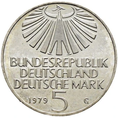 5 Deutsche Mark Otto Hahn front