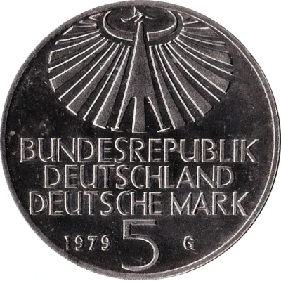 5 Deutsche Mark Otto Hahn front