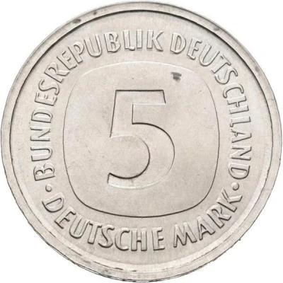 5 Deutsche Mark Pattern ND front