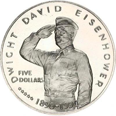 5 Dollars Dwight David Eisenhower back