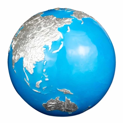 5 Dollars Earth globe back