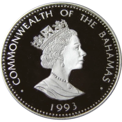 5 Dollars - Elizabeth II Charles Vane front