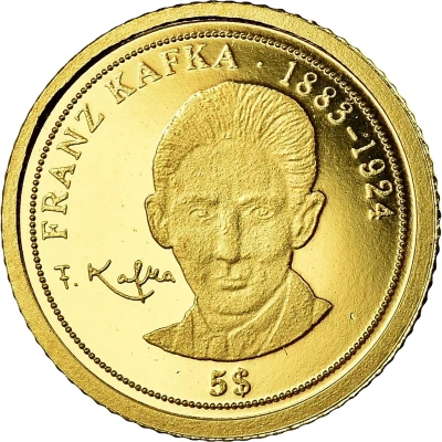 5 Dollars - Elizabeth II Franz Kafka back