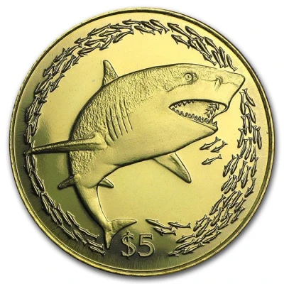 5 Dollars - Elizabeth II Lemon shark back