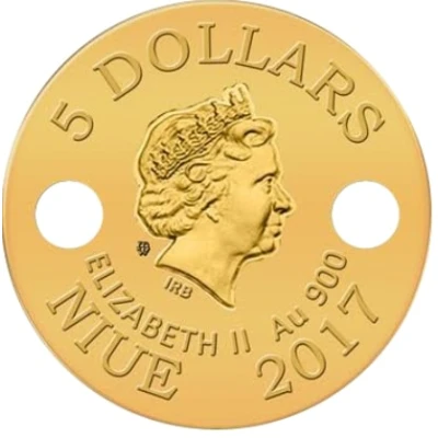 5 Dollars - Elizabeth II Libra front