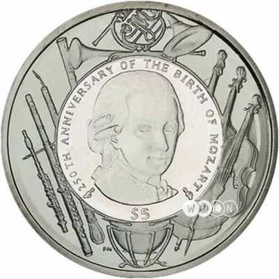 5 Dollars - Elizabeth II Mozart back