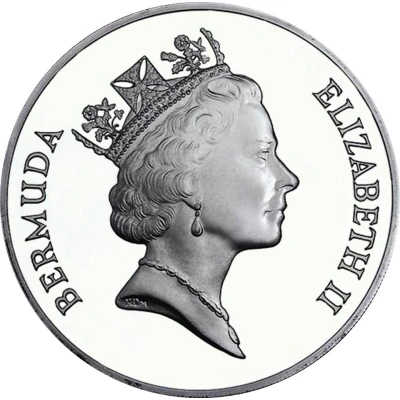 5 Dollars - Elizabeth II Olympic Rings front