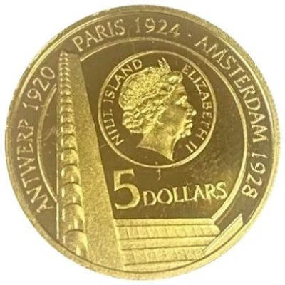 5 Dollars - Elizabeth II Paavo Nurmi front
