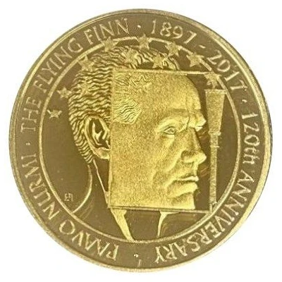 5 Dollars - Elizabeth II Paavo Nurmi back