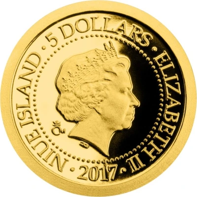 5 Dollars - Elizabeth II Prague Castle front