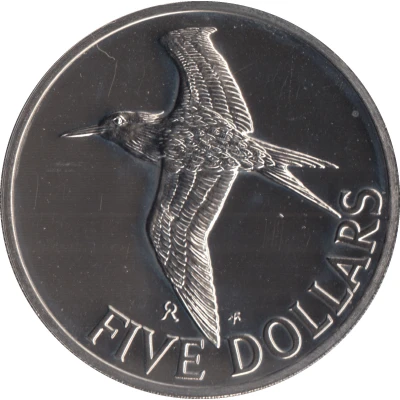 5 Dollars - Elizabeth II Royal Tern back