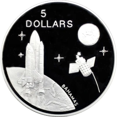 5 Dollars - Elizabeth II Space back