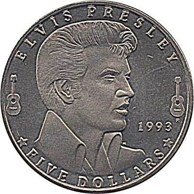 5 Dollars Elvis Presley back