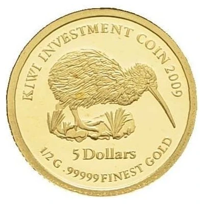 5 Dollars Kiwi Investment Coin back