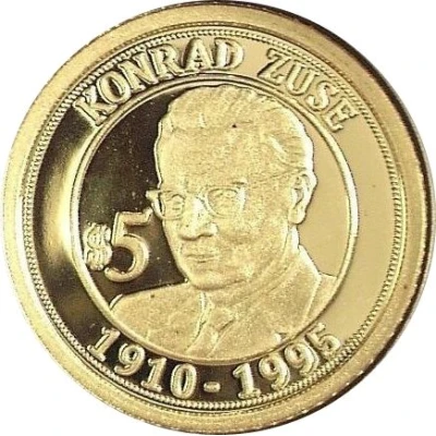 5 Dollars Konrad Zuse back