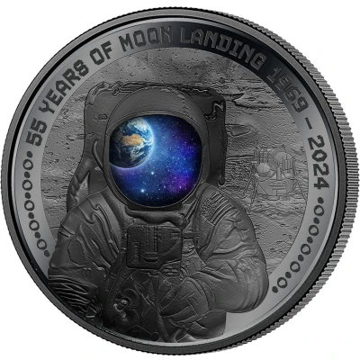 5 Dollars Moon Landing back