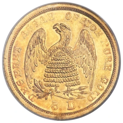 5 Dollars - Mormon Gold back