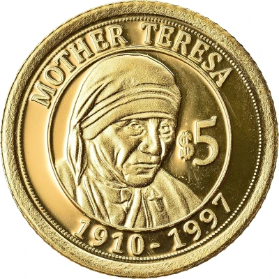 5 Dollars Mother Teresa back